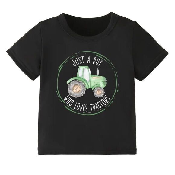 Just a boy who love tractors Graphic Print size 4T - Picture 1 of 2
